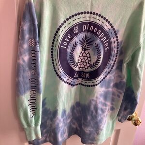 Tie-Dye V-Neck Sweater